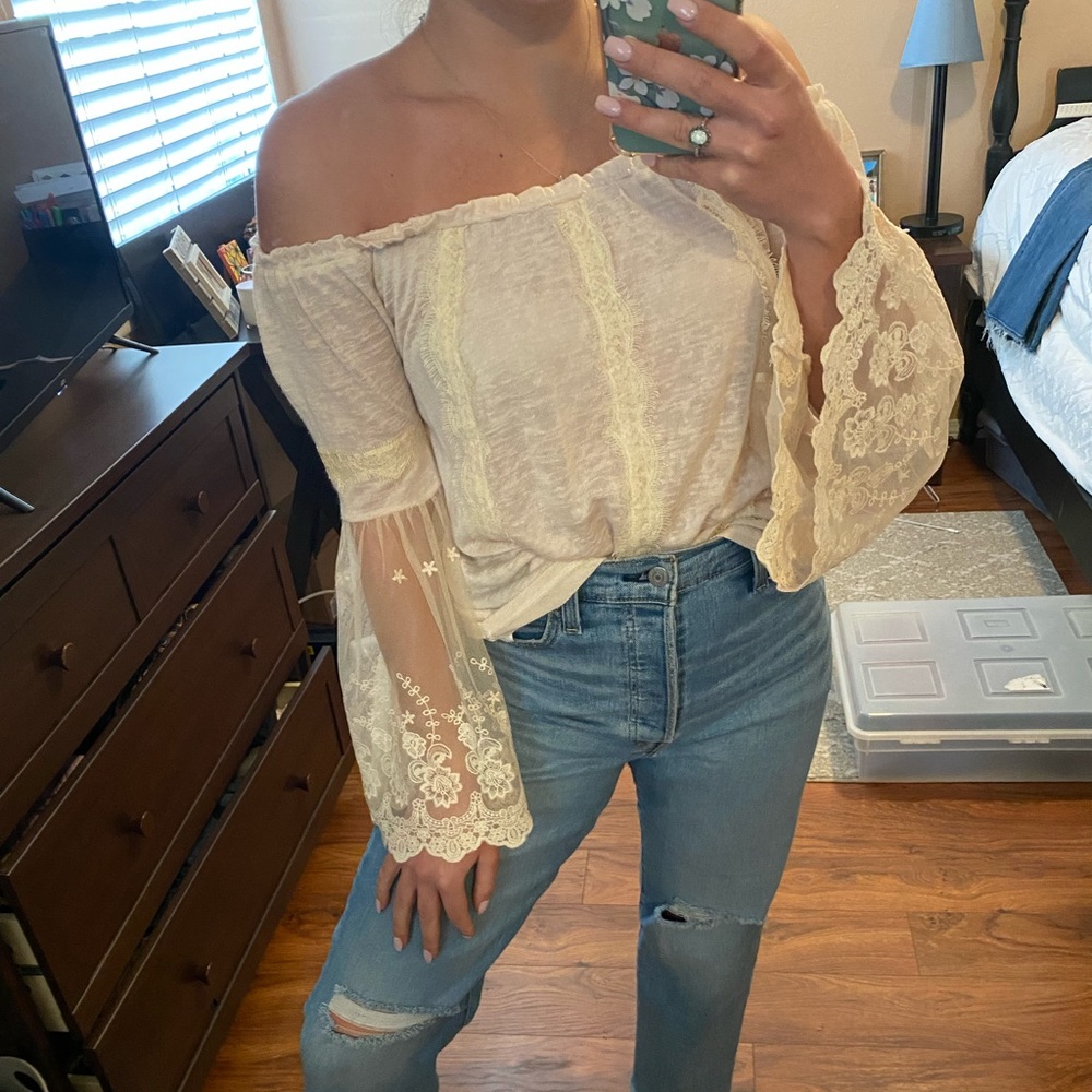 American Rag off the shoulder blouse